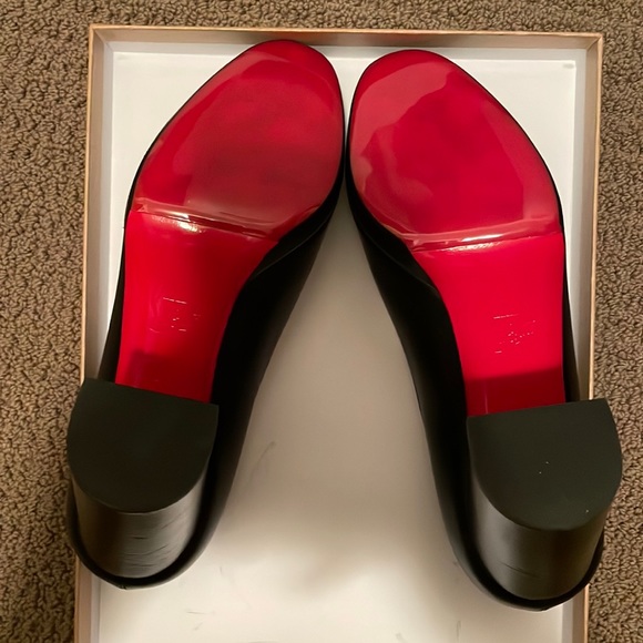 CHRISTIAN LOUBOUTIN KABETTS 100 LEATHER PUMP - Picture 3 of 16